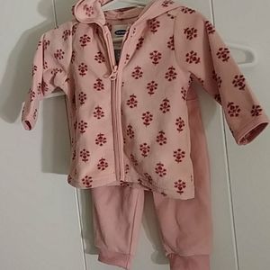 Bubble Gum Pink Micro Fleece Suit Set